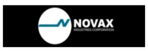 Novax logo.